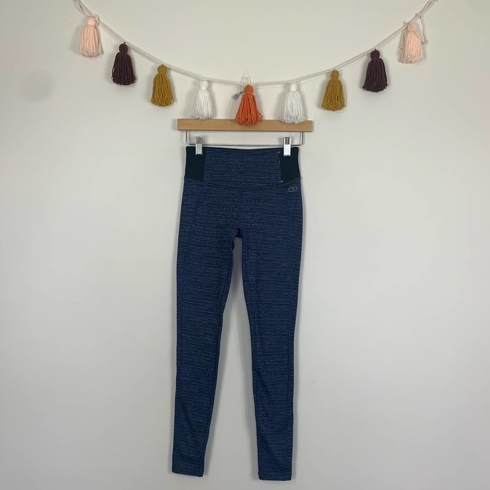 Calia by Carrie Underwood Mid-Rise Marled Blue Leggings Size XS